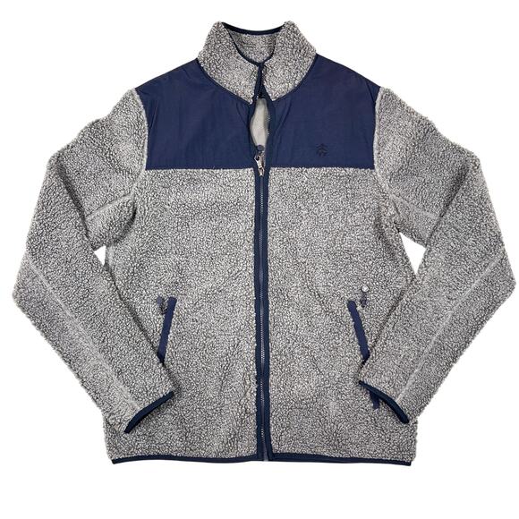 Brooks Brothers Performance Fleece Jacket Full Zip Sherpa Lined Colorblock M - Picture 1 of 7